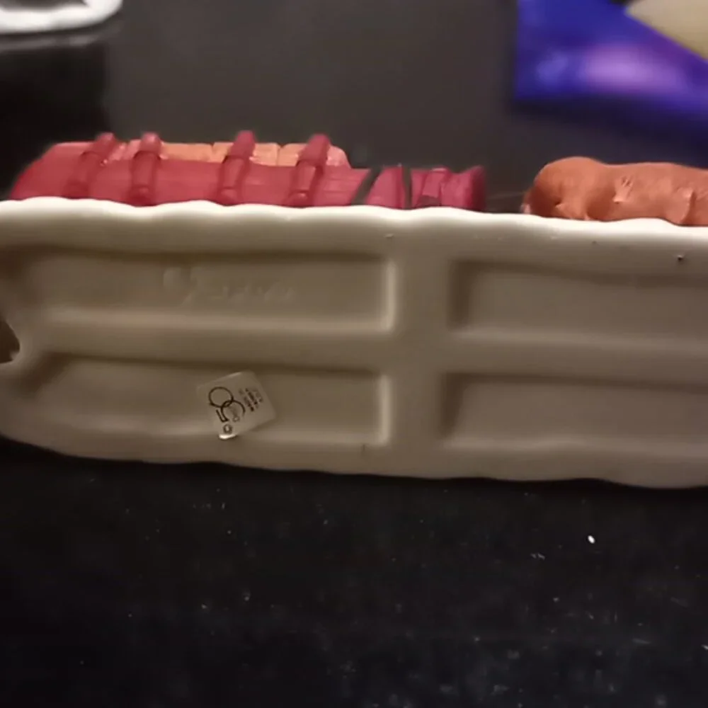 Vintage Heritage Dicken's Christmas Village Collection-Ox Sled w/Box